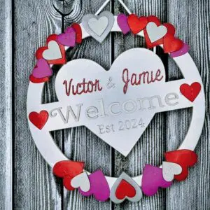 Valentine door hanger