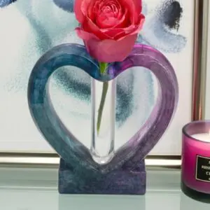 Heart bud Vase